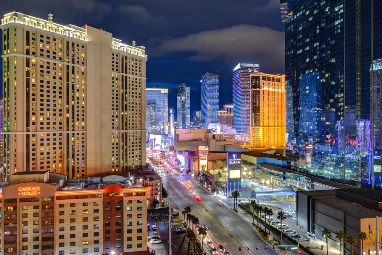 Lucky Gem Penthouse & Luxury Suites At Signature Resort, Balcony Strip View 1607 Las Vegas Exterior photo